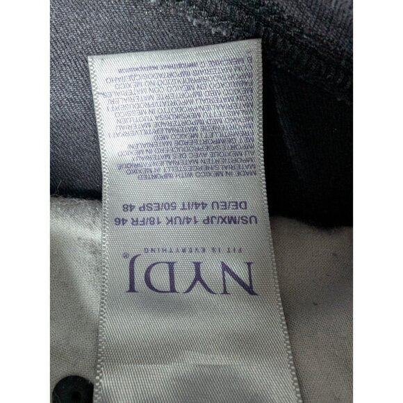 NYDJ Barbara Bootcut Jeans Womens Size 14 Charcoal Wash High Rise Shaping Sculpt - Picture 4 of 11